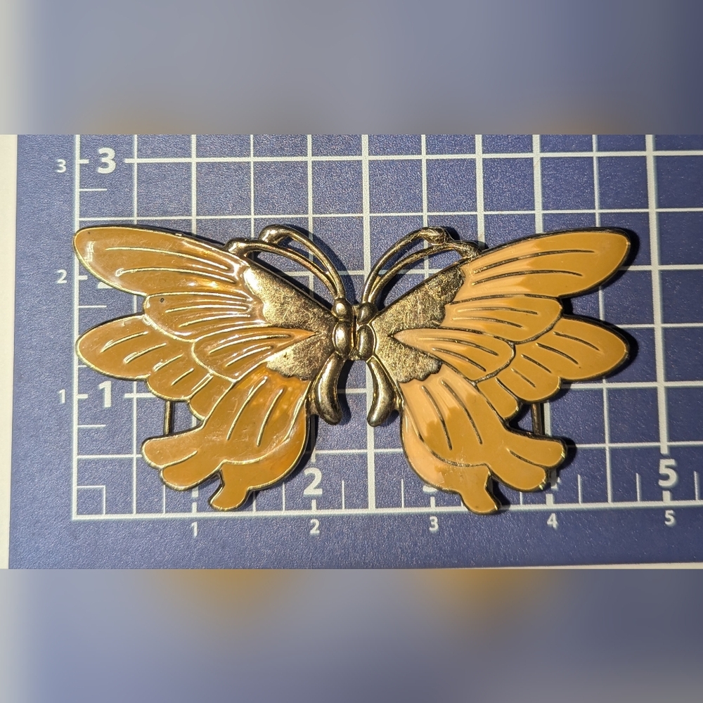 80's style butterfly belt buckle
